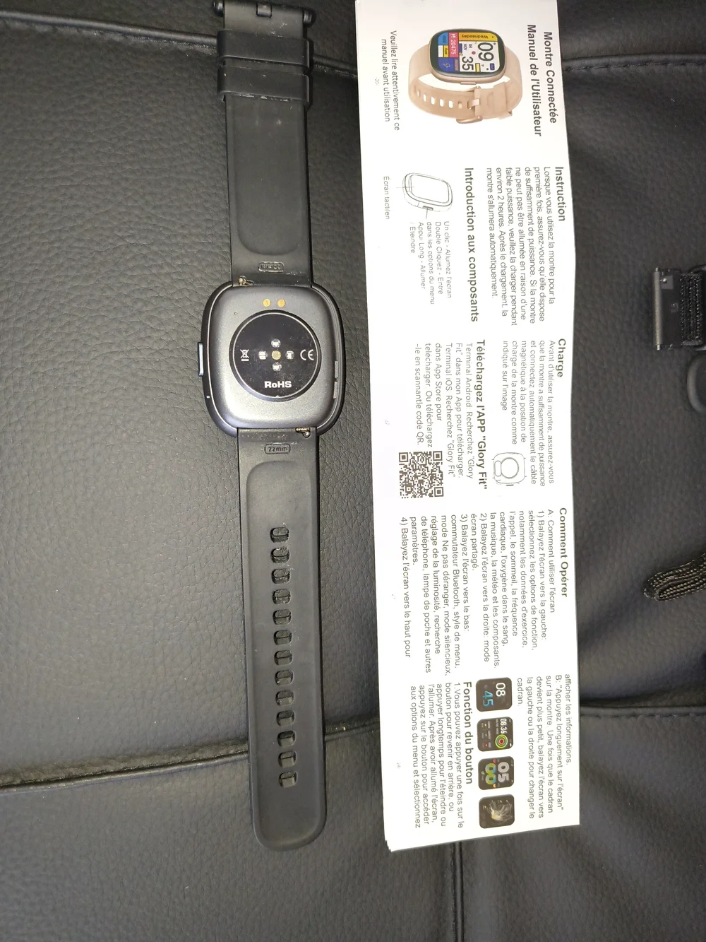 Active Lifestyle Smartwatch By Sanorum In Black